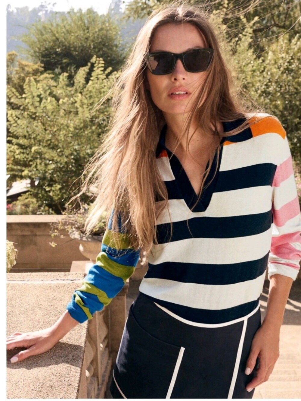 Cabi NWT Striped Rugby Pullover - Medium - Spring 2026 #6836 - Reg $159